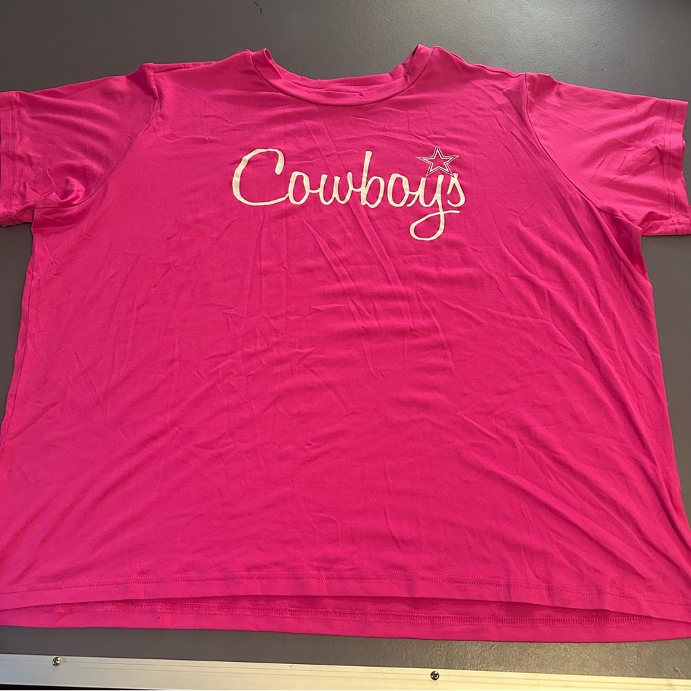 NFL Cowboys Women XXL Pink Short Sleeve T-Shirt